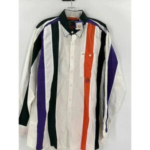 NEW W TAGS Vintage Spindle River Western Button Down Colorblock Shirt Large